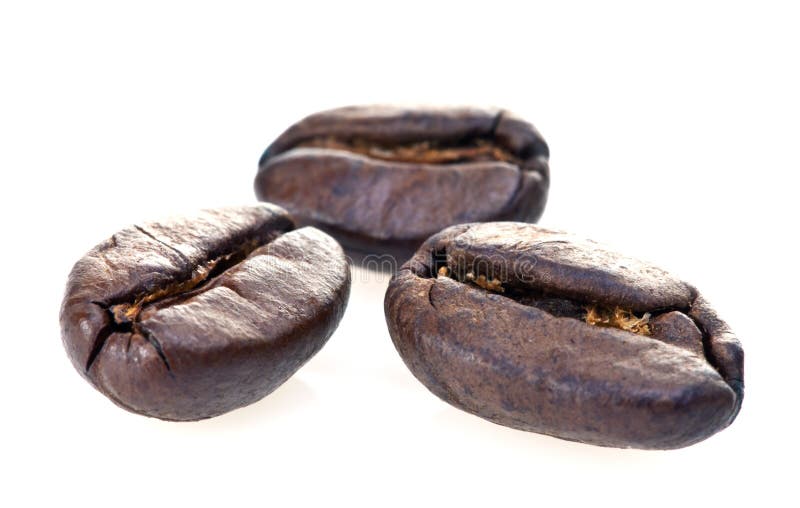De bonenclose-up van de koffie royalty-vrije stock foto De bonenclose-up van de koffie royalty-vrije stock foto