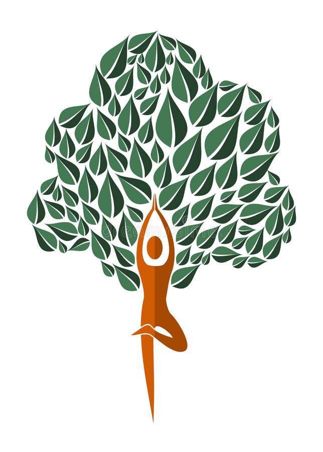 De boom van het de yogablad van India vector illustratie De boom van het de yogablad van India vector illustratie