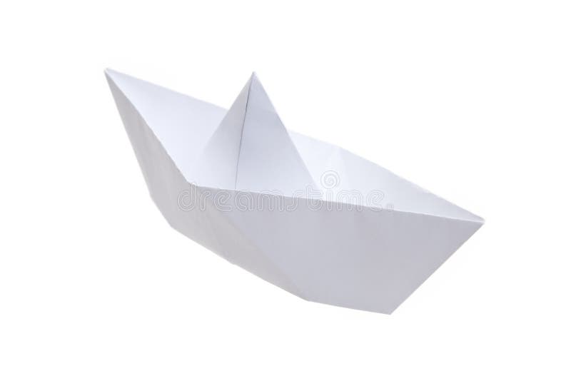 Papieren Bootje royalty-vrije stock afbeeldingen