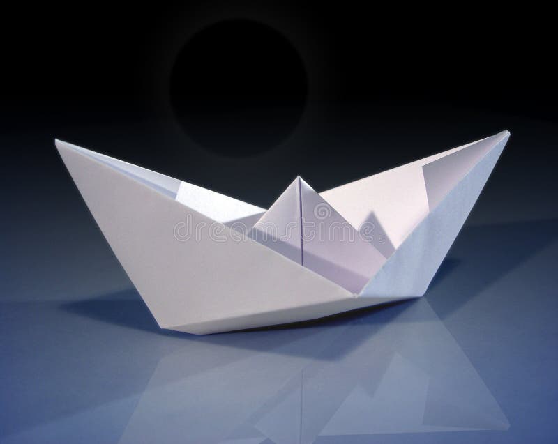 Papieren bootje stock fotografie