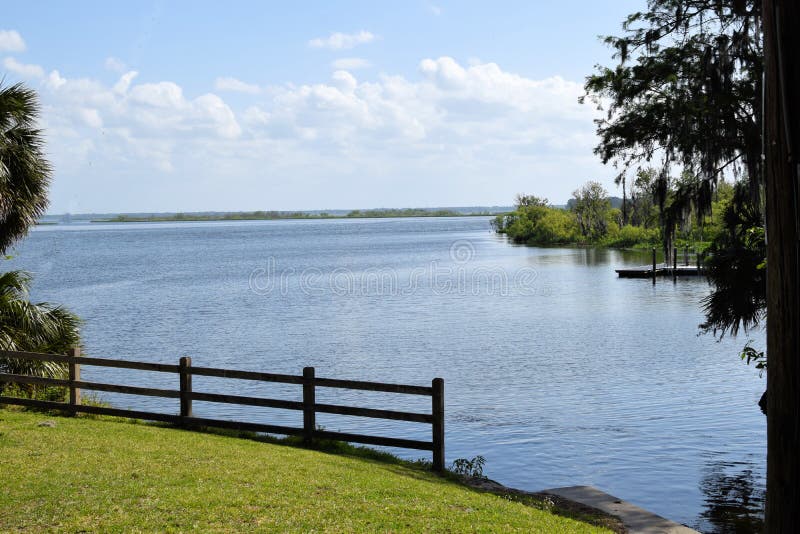De boothelling bij Oranje Meer, Florida royalty-vrije stock foto De boothelling bij Oranje Meer, Florida royalty-vrije stock foto