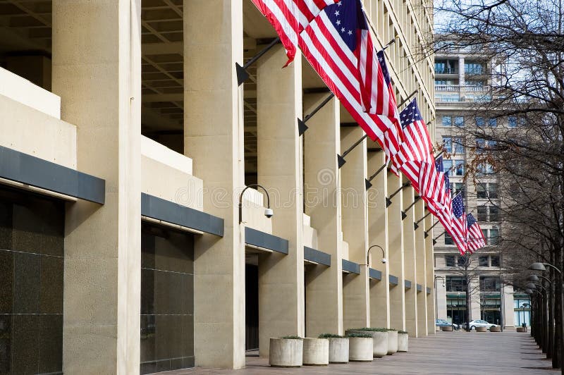 De Bouw van het FBI, Washington, gelijkstroom stock fotografie De Bouw van het FBI, Washington, gelijkstroom stock fotografie