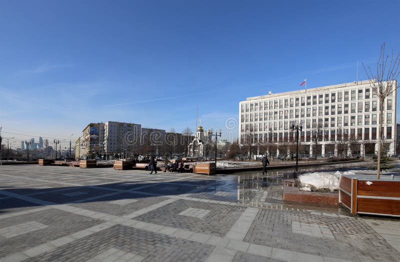 de bouw van het Ministerie van Interne Zaken van de Russische Federatie Zhitnaya St 16, Moskou, Rusland royalty-vrije stock afbeeldingen de bouw van het Ministerie van Interne Zaken van de Russische Federatie Zhitnaya St 16, Moskou, Rusland royalty-vrije stock afbeeldingen