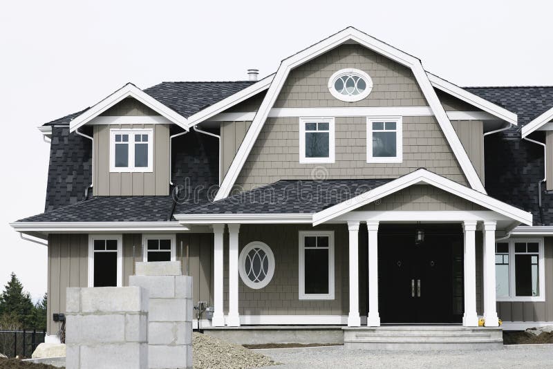 De Bouw van het nieuwe Huis royalty-vrije stock afbeelding De Bouw van het nieuwe Huis royalty-vrije stock afbeelding