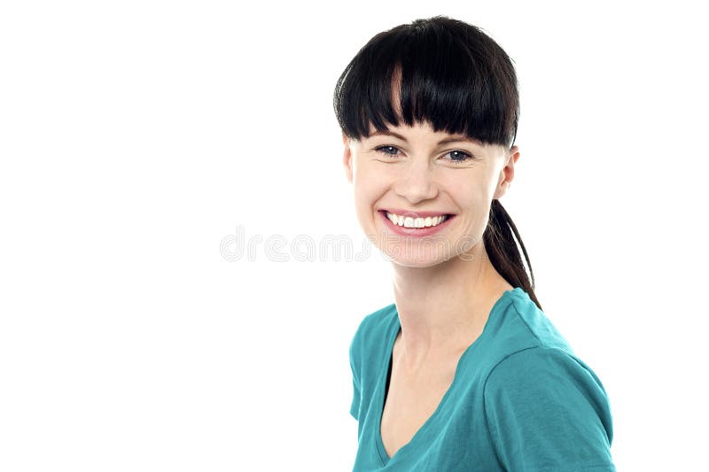 De breuk van het profiel van een zekere jonge vrouw stock afbeeldingen De breuk van het profiel van een zekere jonge vrouw stock afbeeldingen