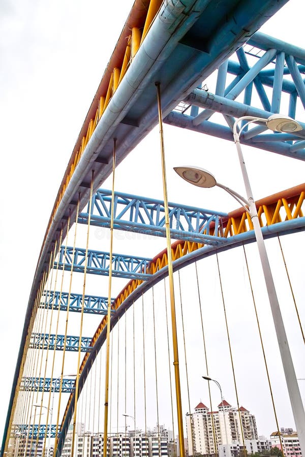 De brug van het staal stock foto De brug van het staal stock foto