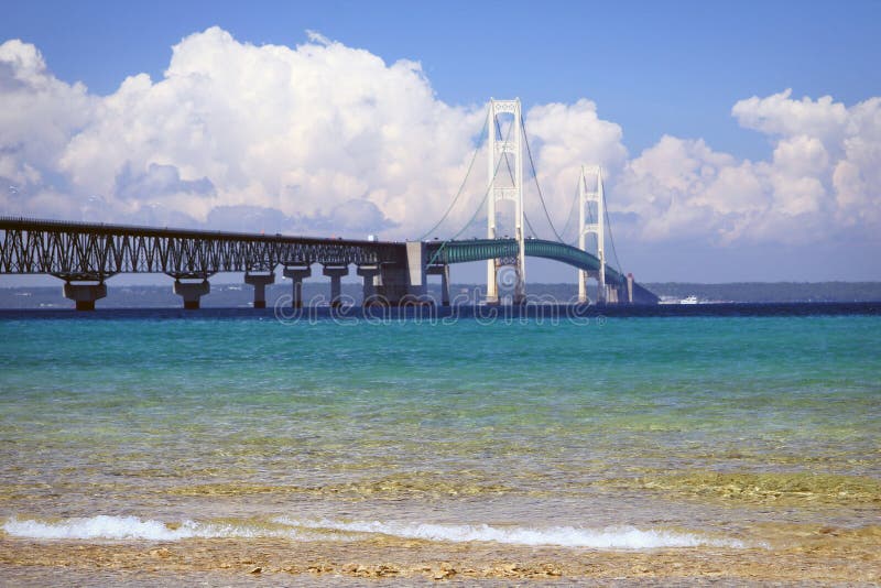 De Brug van Mackinac royalty-vrije stock afbeeldingen De Brug van Mackinac royalty-vrije stock afbeeldingen