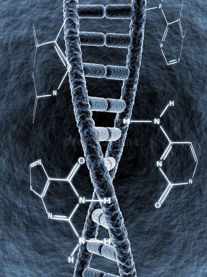 De bundel van DNA stock illustratie De bundel van DNA stock illustratie