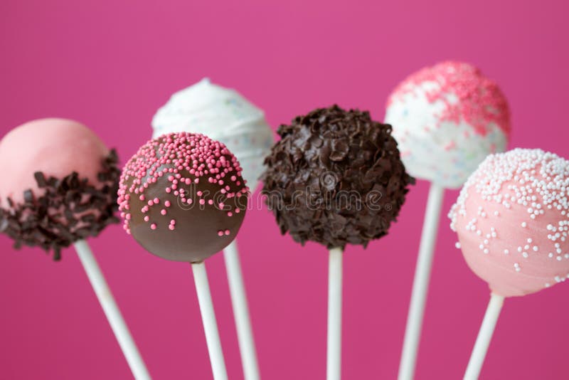 Cake Pops royalty-vrije stock afbeelding
