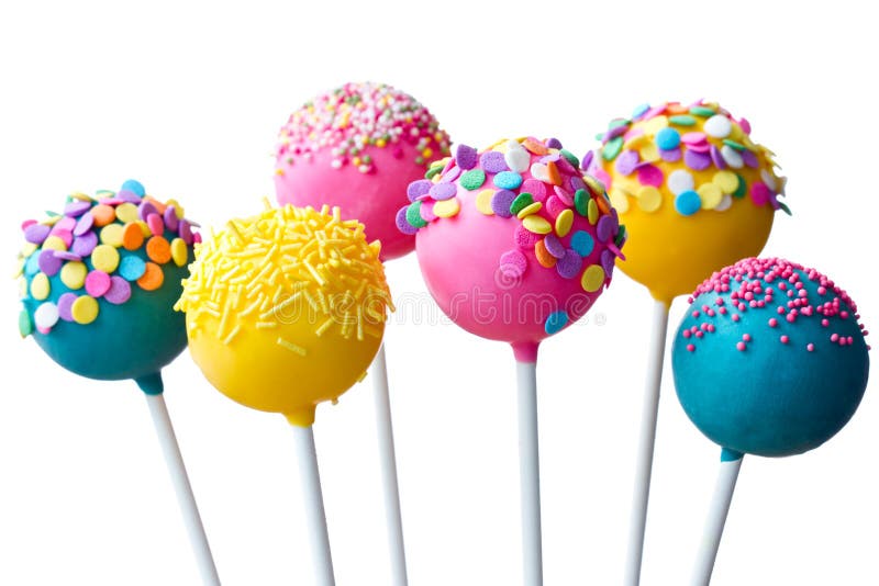 Cake Pops royalty-vrije stock afbeeldingen