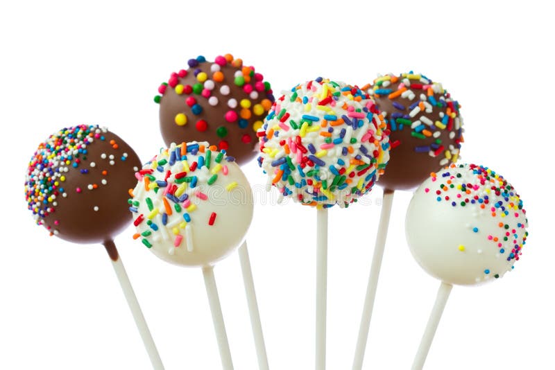 Cake pops royalty-vrije stock afbeelding