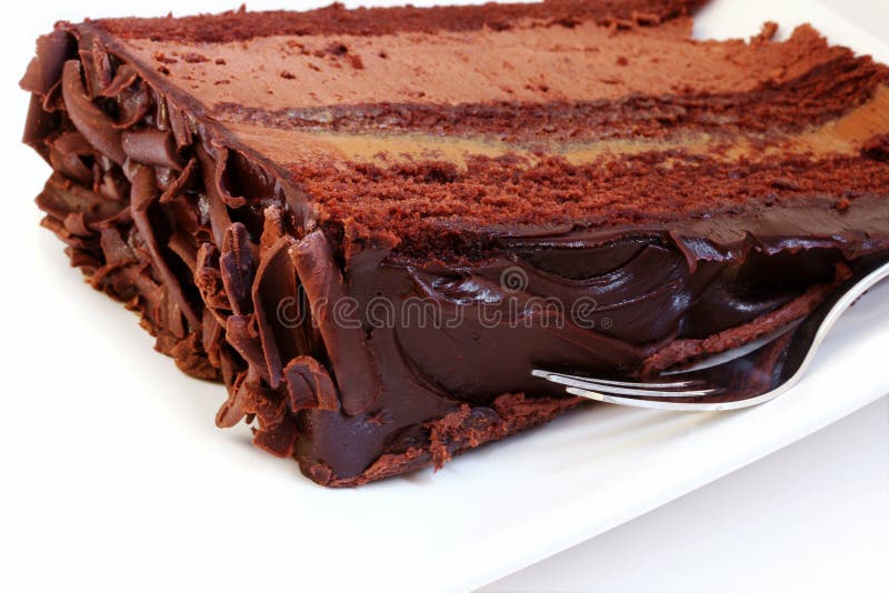 De Cake van de chocolade royalty-vrije stock afbeelding De Cake van de chocolade royalty-vrije stock afbeelding