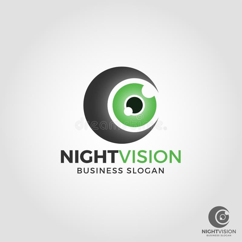 De Cameraembleem van de nachtvisie vector illustratie De Cameraembleem van de nachtvisie vector illustratie