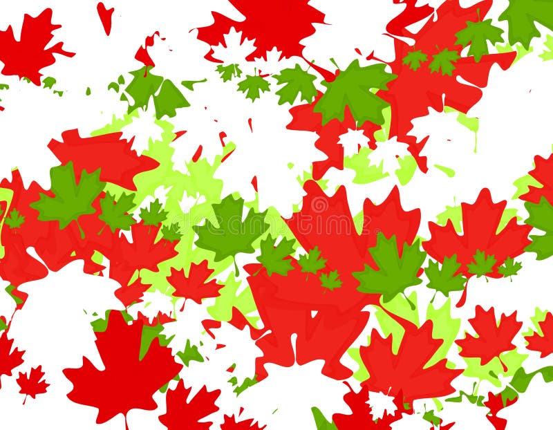 De Canadese Achtergrond van Kerstmis van het Blad van de Esdoorn royalty-vrije illustratie De Canadese Achtergrond van Kerstmis van het Blad van de Esdoorn royalty-vrije illustratie