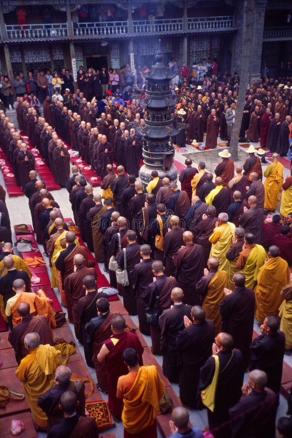 De ceremonie van het boeddhisme