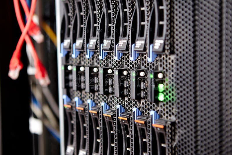 De chassis van de de close-upserver van de bladserver stock fotografie De chassis van de de close-upserver van de bladserver stock fotografie