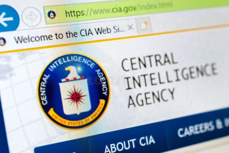 De CIA-Website royalty-vrije stock fotografie De CIA-Website royalty-vrije stock fotografie