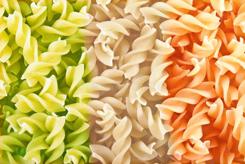 Fusilli close-up royalty-vrije stock afbeeldingen