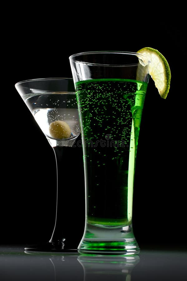 De cocktails van martini royalty-vrije stock afbeelding