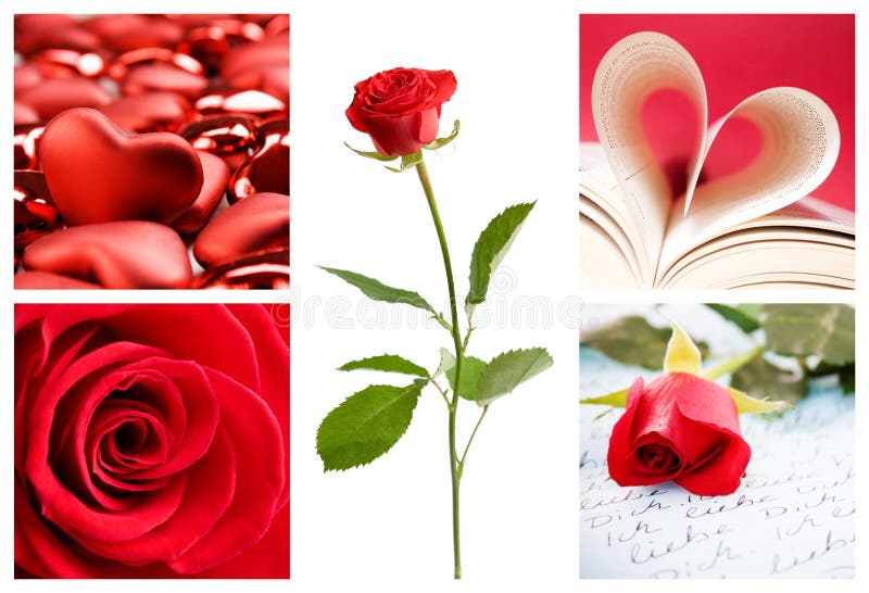 De collage van de valentijnskaart royalty-vrije stock foto's De collage van de valentijnskaart royalty-vrije stock foto's