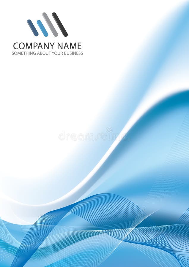 Corporate Business Template Background -- blue wave. Corporate Business Template Background -- blue wave