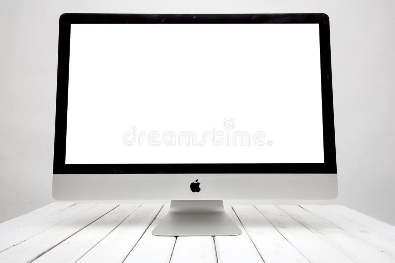 De computer van Apple iMac royalty-vrije stock afbeeldingen De computer van Apple iMac royalty-vrije stock afbeeldingen