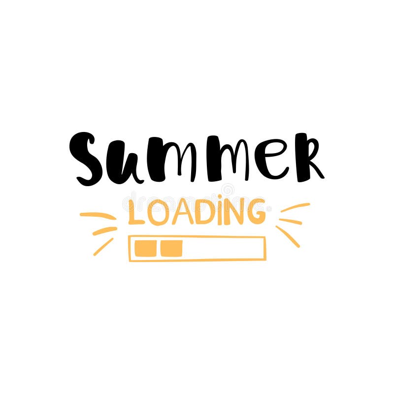 De conceptuele hand getrokken lading van de uitdrukkingszomer Het van letters voorzien ontwerp voor affiches, t-shirts, kaarten, stock illustratie De conceptuele hand getrokken lading van de uitdrukkingszomer Het van letters voorzien ontwerp voor affiches, t-shirts, kaarten, stock illustratie