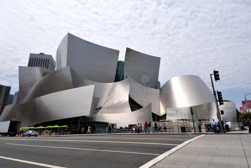 De Concertzaal van Disney van Walt in Los Angeles royalty-vrije stock foto De Concertzaal van Disney van Walt in Los Angeles royalty-vrije stock foto