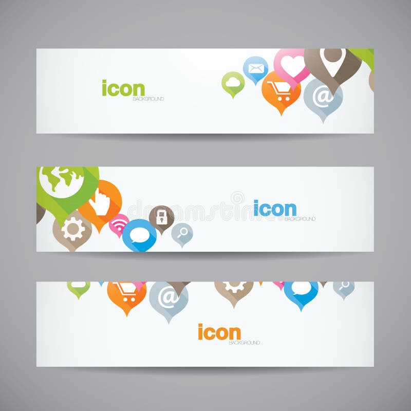 De creatieve abstracte banner van het achtergrondwebpictogram heade stock illustratie De creatieve abstracte banner van het achtergrondwebpictogram heade stock illustratie