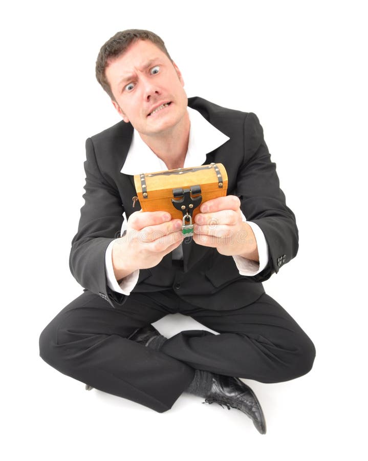 De crisis van de zakenman stock afbeelding De crisis van de zakenman stock afbeelding