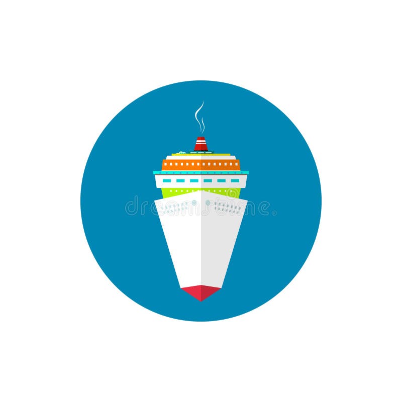 De cruiseschip van de pictogrampassagier royalty-vrije illustratie De cruiseschip van de pictogrampassagier royalty-vrije illustratie