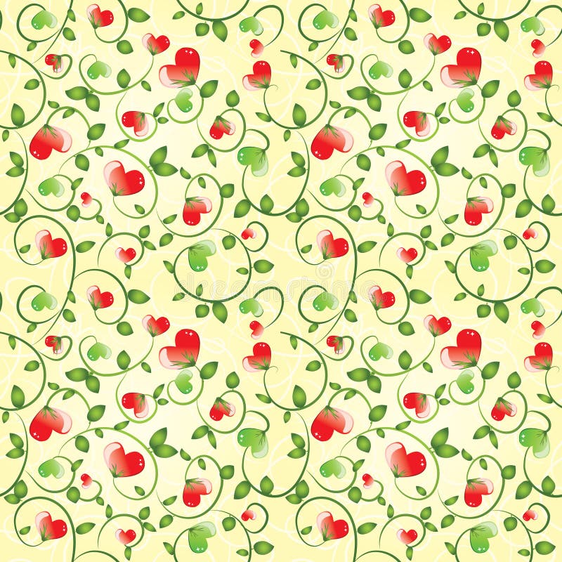 De cyclische achtergrond van de Valentijnskaart vector illustratie De cyclische achtergrond van de Valentijnskaart vector illustratie