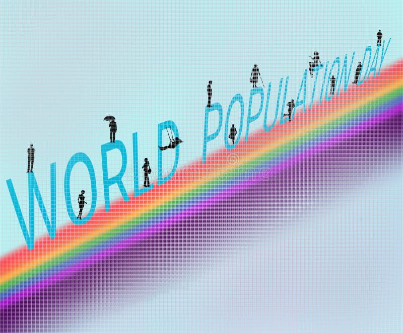 De Dag van de wereldbevolking stock illustratie De Dag van de wereldbevolking stock illustratie
