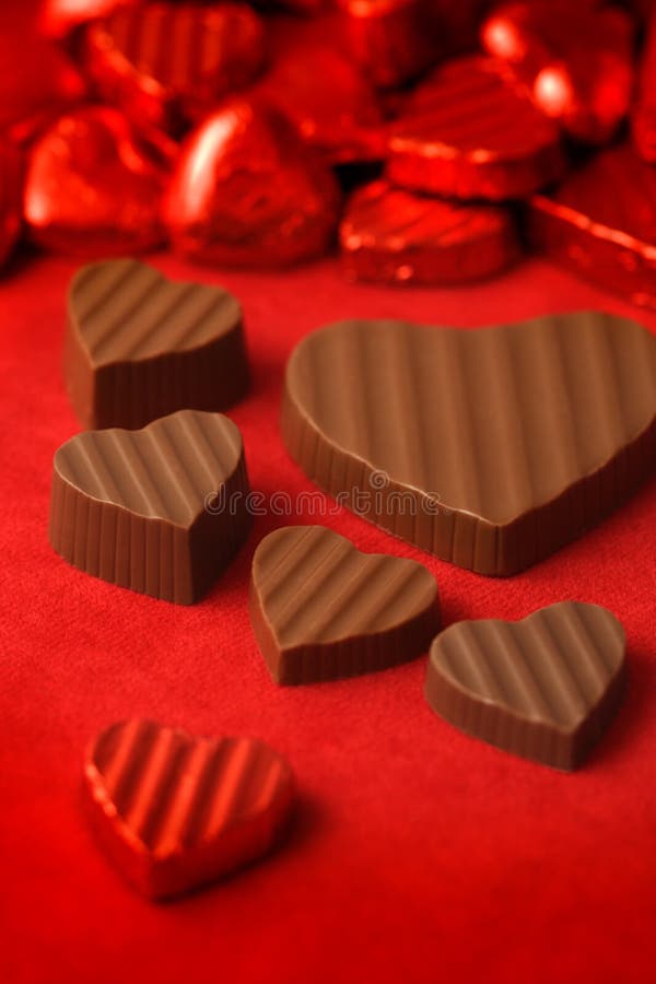 De dagchocolade 2 van valentijnskaarten stock afbeeldingen De dagchocolade 2 van valentijnskaarten stock afbeeldingen
