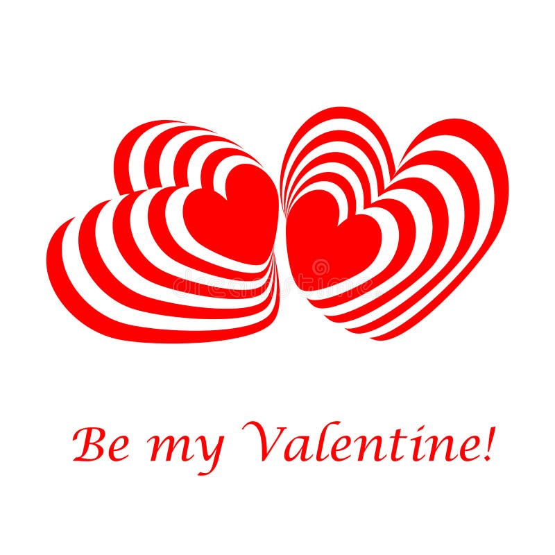 De Dagkaart van ontwerpvalentijnskaarten stock illustratie