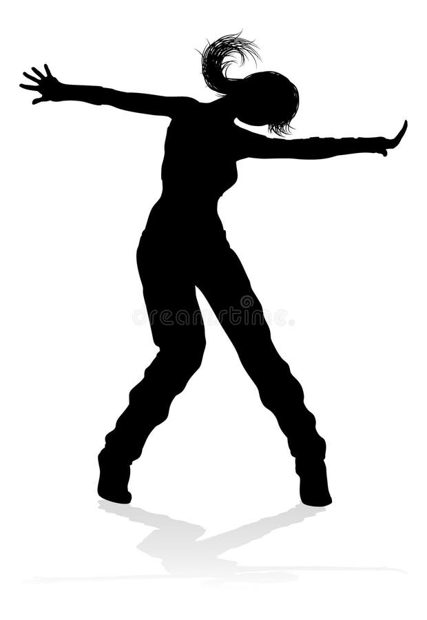 De Danser Silhouette van de straatdans vector illustratie De Danser Silhouette van de straatdans vector illustratie