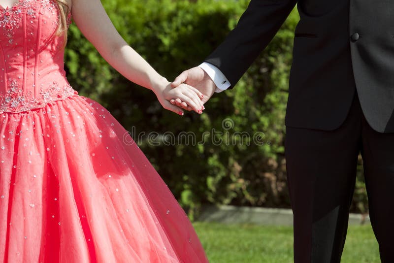De Datum van Prom stock fotografie De Datum van Prom stock fotografie