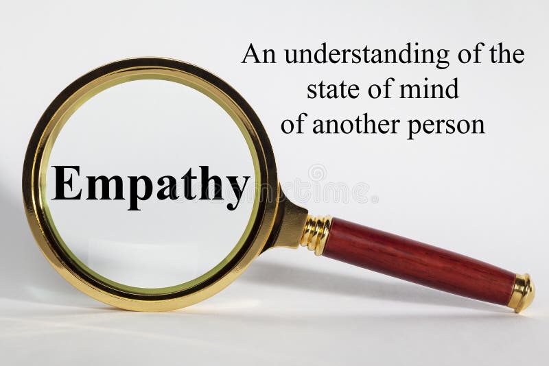 De Definitie van het empathieconcept stock fotografie De Definitie van het empathieconcept stock fotografie