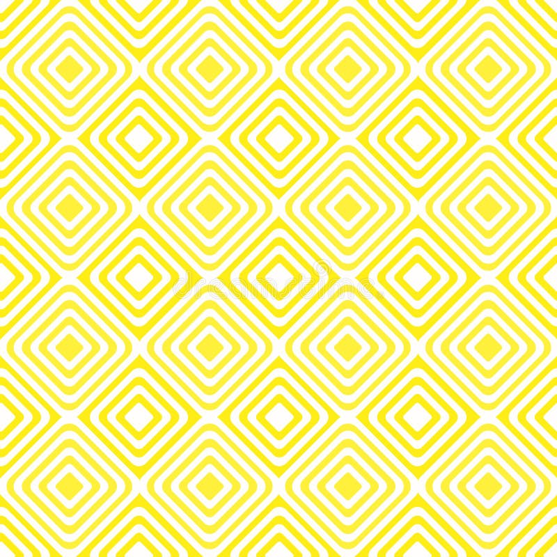 De diagonale naadloze gele achtergrond van het vierkantenpatroon stock illustratie De diagonale naadloze gele achtergrond van het vierkantenpatroon stock illustratie