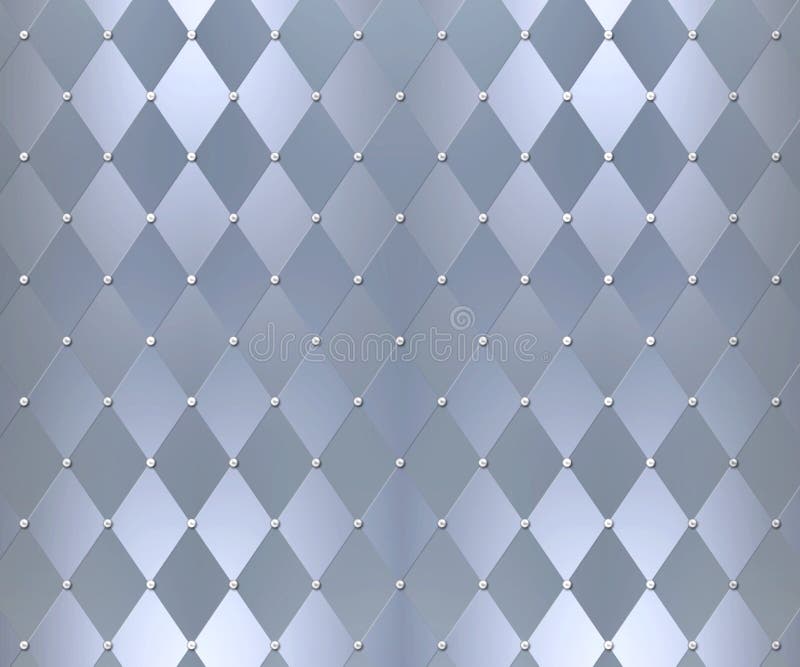 A beautiful, modern version of a classic decorative diamond pattern in metallic tones. A beautiful, modern version of a classic decorative diamond pattern in metallic tones