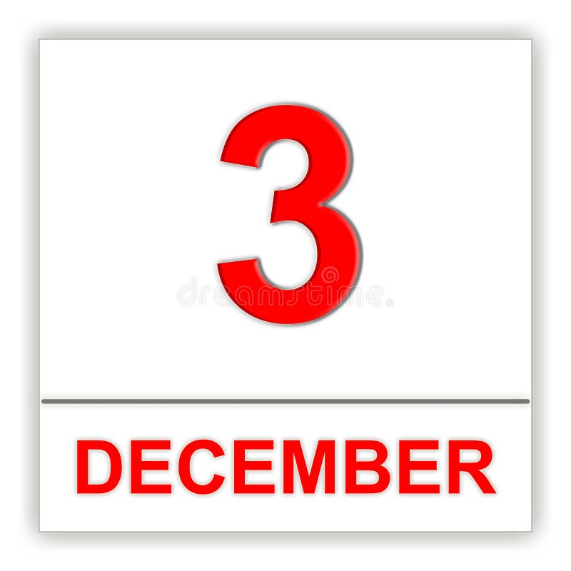 3 de diciembre Día en el calendario