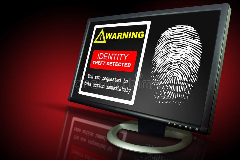 De diefstalalarm van de identificatie stock foto De diefstalalarm van de identificatie stock foto