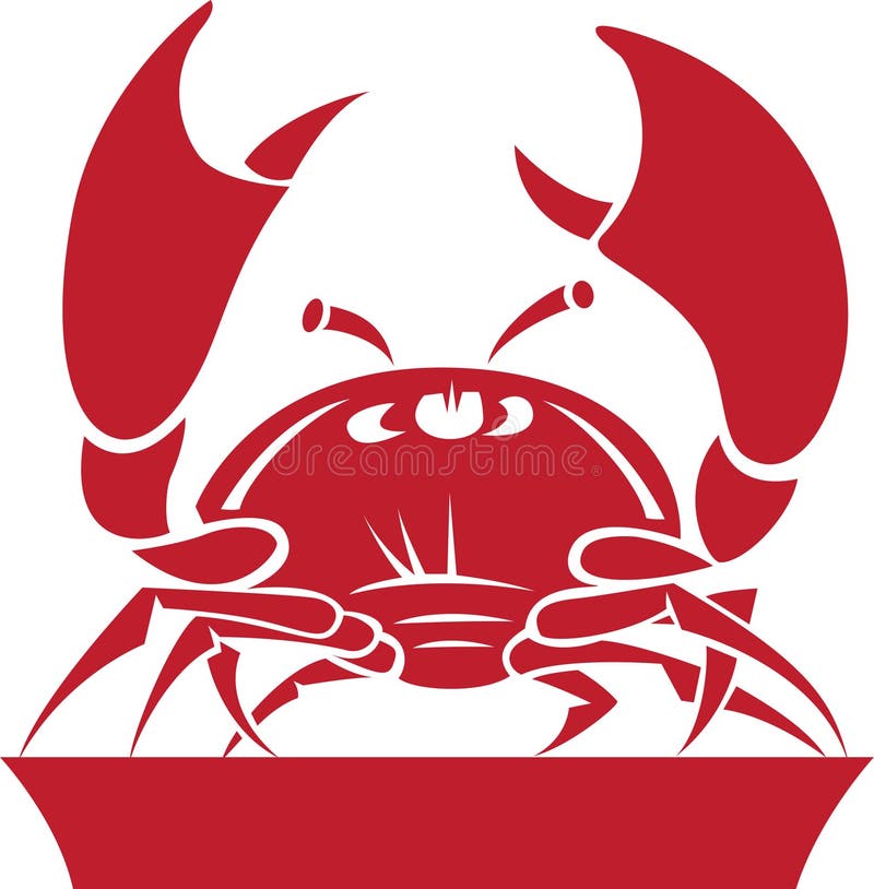 De Dierenriem van kanker/het Symbool van de Horoscoop vector illustratie De Dierenriem van kanker/het Symbool van de Horoscoop vector illustratie