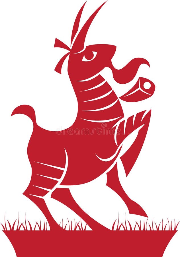 De Dierenriem van Steenbok/het Symbool van de Horoscoop vector illustratie De Dierenriem van Steenbok/het Symbool van de Horoscoop vector illustratie
