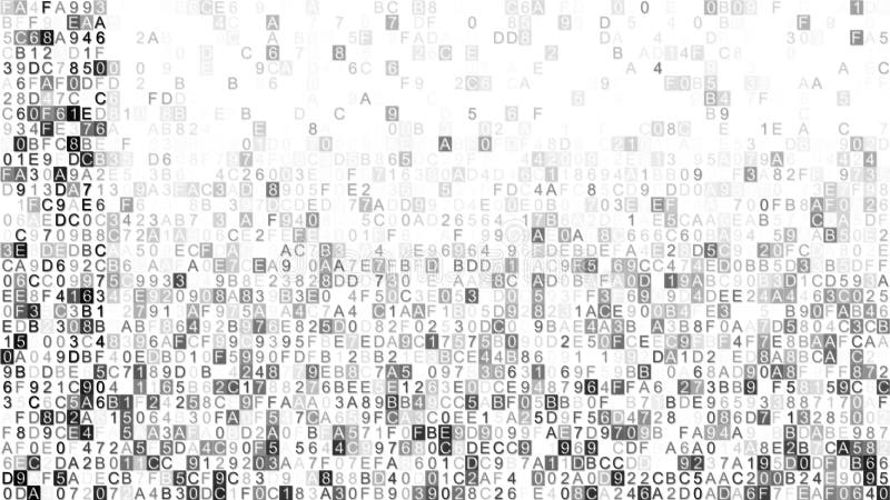 De digitale grijze code van de gegevenshexuitdraai vector illustratie De digitale grijze code van de gegevenshexuitdraai vector illustratie