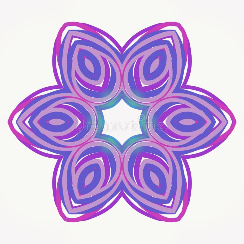 De digitale purpere lilac de bloemzomer van de kunstcaleidoscoop royalty-vrije illustratie De digitale purpere lilac de bloemzomer van de kunstcaleidoscoop royalty-vrije illustratie