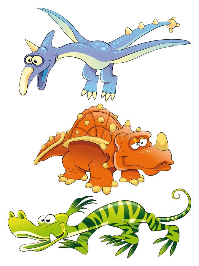 De Dinosaurussen van monsters stock illustratie De Dinosaurussen van monsters stock illustratie