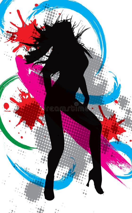 De discodanser van de illustratie vector illustratie De discodanser van de illustratie vector illustratie