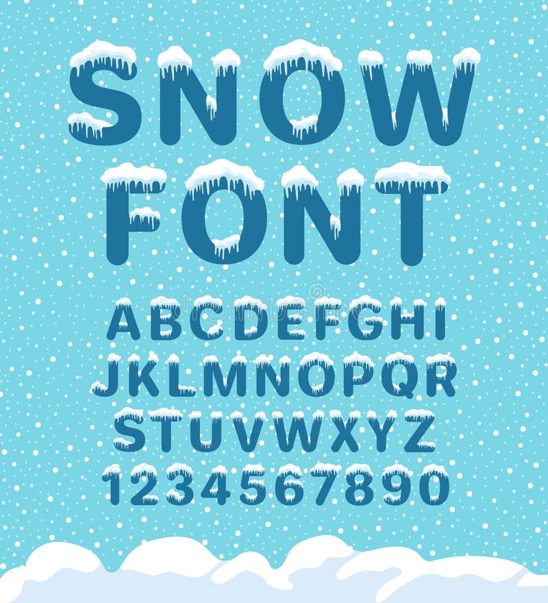 De doopvont van de sneeuwwinter royalty-vrije illustratie De doopvont van de sneeuwwinter royalty-vrije illustratie