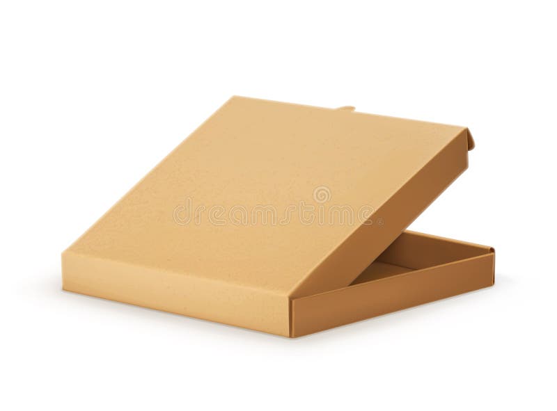 De Doos van het karton voor pizza vector illustratie De Doos van het karton voor pizza vector illustratie